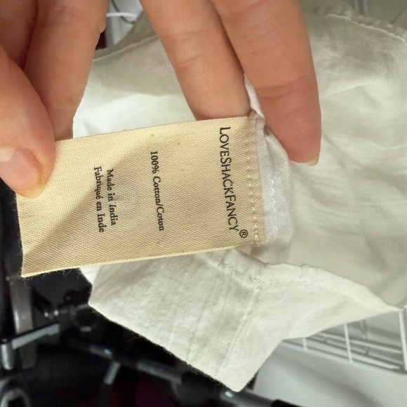 Girls size 7y loveshackfancy White Short Sleeve Dress - Picture 5 of 6